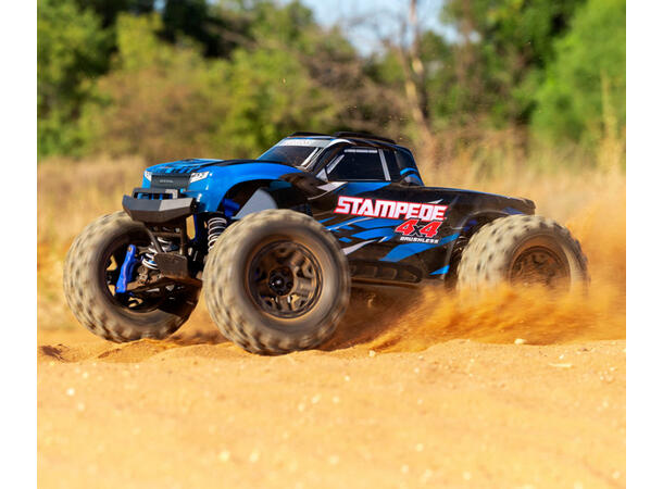 Traxxas Stampede 4x4 BL-2S HD 1/10 RTR BLÅ 1/10 skala