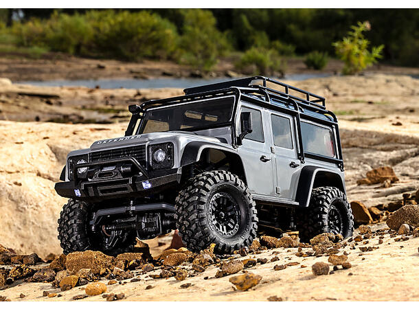 Traxxas TRX-4M 1/18 Land Rover Defender Sølv RTR 1/18 skala