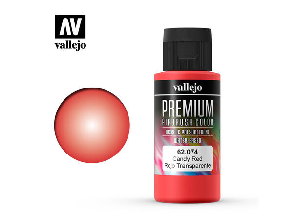 Vallejo Metallic Akryl maling 60ml Candy rød for Airbrush