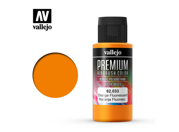 Vallejo Premium Akryl maling 60ml Orange fluor for Airbrush