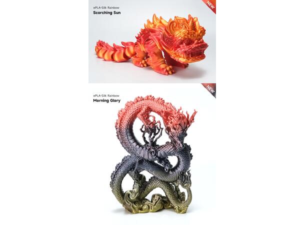 eSUN PLA-Silk Rainbow 1.75mm 1kg Scorching Sun