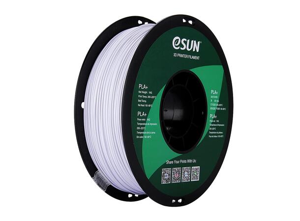 eSUN PLA+ 1.75mm 1kg -Cool white Hvit