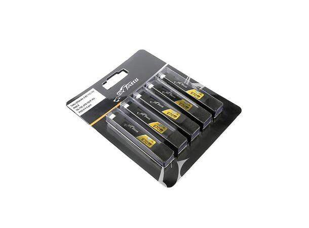 1s   270mAh - 75C- Gens Ace Tattu PH2.0 PH2.0-kontakt   5-Pack