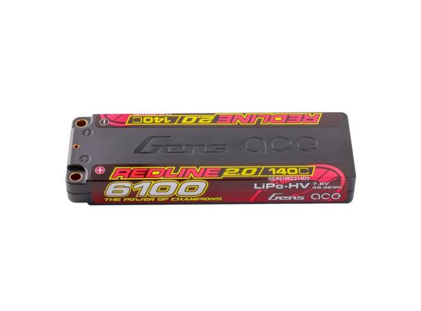 2s  6100mAh -140C - Gens Ace Redline 2.0