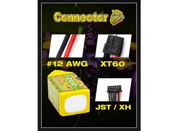 6s  1200mAh-100C - SpeedyPizzaDrones § XT60