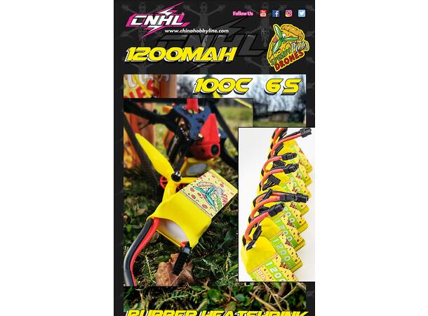 6s  1200mAh-100C - SpeedyPizzaDrones § XT60