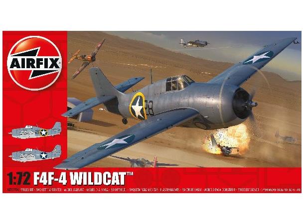 Airfix Grumman F4F-4 Wildcat 1/72 Airfix plastmodell