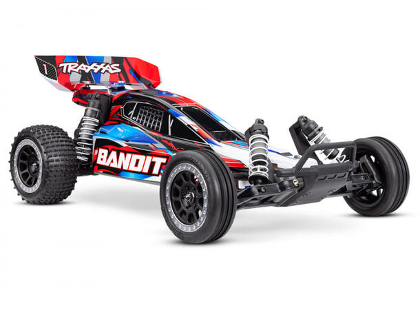 Bandit 2WD 1/10 HD  RTR TQ Rød USB-C 1/10    7 cell NiMH 3000mAH 1/10