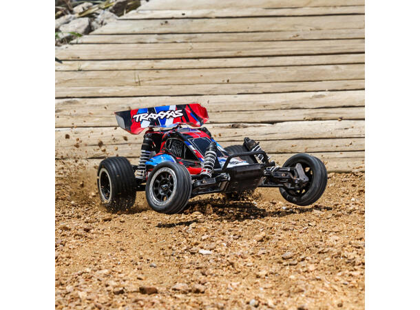 Bandit 2WD 1/10 HD  RTR TQ Rød USB-C 1/10    7 cell NiMH 3000mAH 1/10