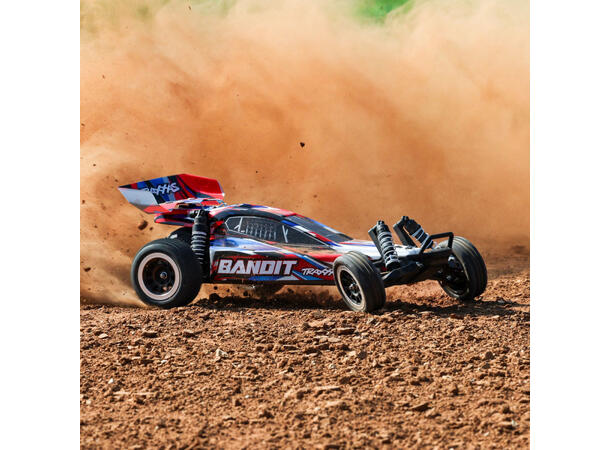 Bandit 2WD 1/10 HD  RTR TQ Rød USB-C 1/10    7 cell NiMH 3000mAH 1/10