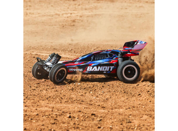 Bandit 2WD 1/10 HD  RTR TQ Rød USB-C 1/10    7 cell NiMH 3000mAH 1/10