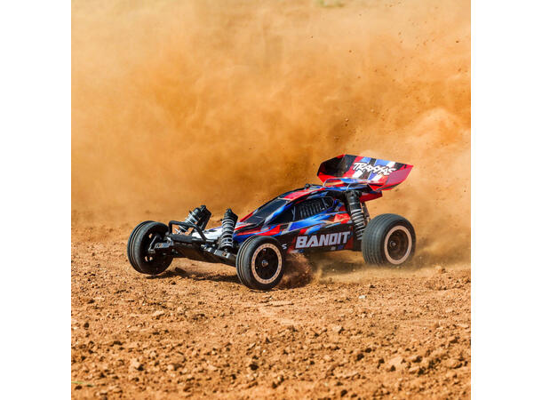 Bandit 2WD 1/10 HD  RTR TQ Rød USB-C 1/10    7 cell NiMH 3000mAH 1/10