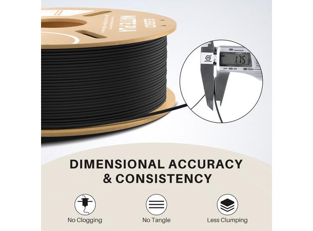 Elegoo PLA Matte 1.75mm 1kg - Black