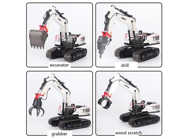 HuiNa Gravemaskin Hvit 22ch 2.4GHz 1:14 1/14