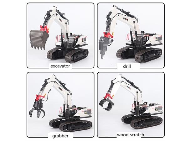 HuiNa Gravemaskin Hvit 22ch 2.4GHz 1:14