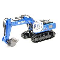 HuiNa Gravemaskin m/Metallskuffe 1:18 Blå 1/18