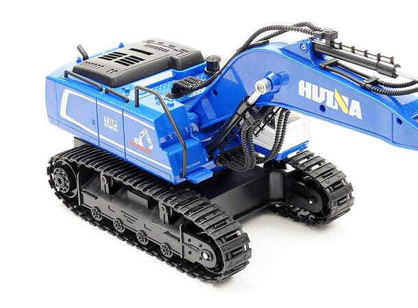 HuiNa Gravemaskin m/Metallskuffe 1:18 Blå 1/18