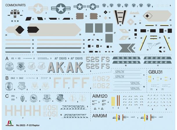 Italeri F-22 A Raptor Italeri 1:48