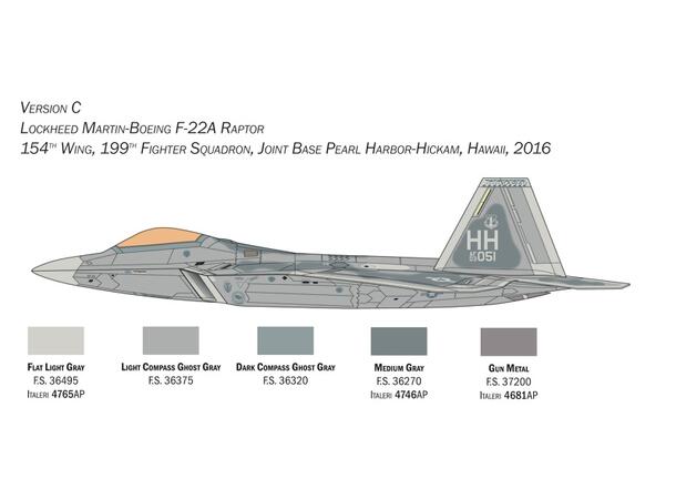 Italeri F-22 A Raptor Italeri 1:48