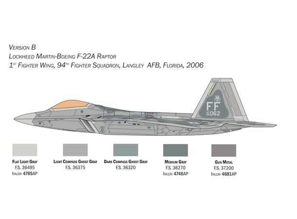 Italeri F-22 A Raptor Italeri 1:48