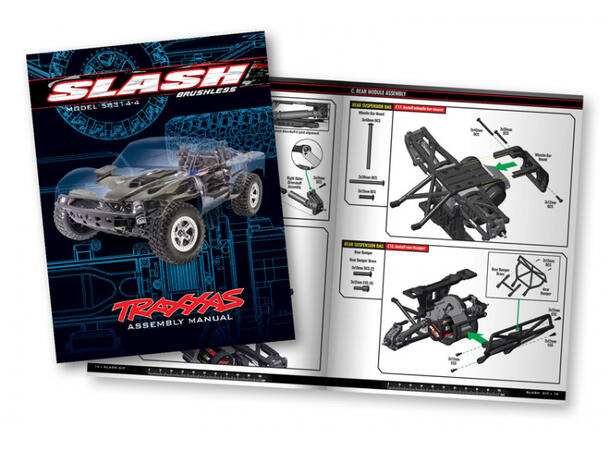 Traxxas Slash 2WD 1/10 Kit Byggesett m/ B.L.elektronik 1/10