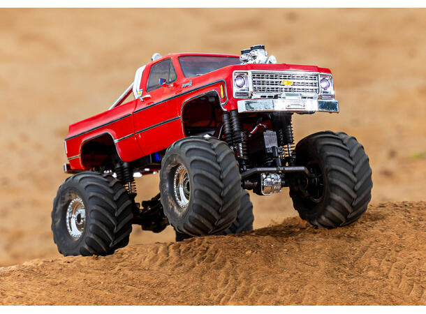 Traxxas TRX-4MT Chevy K-10 Monster Truck RTR Rød 1/18 skala