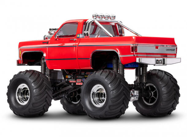 Traxxas TRX-4MT Chevy K-10 Monster Truck RTR Rød 1/18 skala