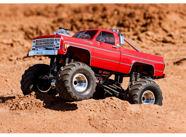 Traxxas TRX-4MT Chevy K-10 Monster Truck RTR Rød 1/18 skala
