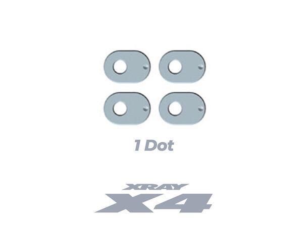X4 Alu Caster Bushing 3.0°/0.5° 1 Dots XR-302310