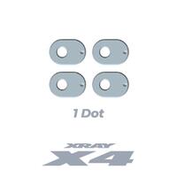 X4 Alu Caster Bushing 3.0°/0.5° 1 Dots XR-302310
