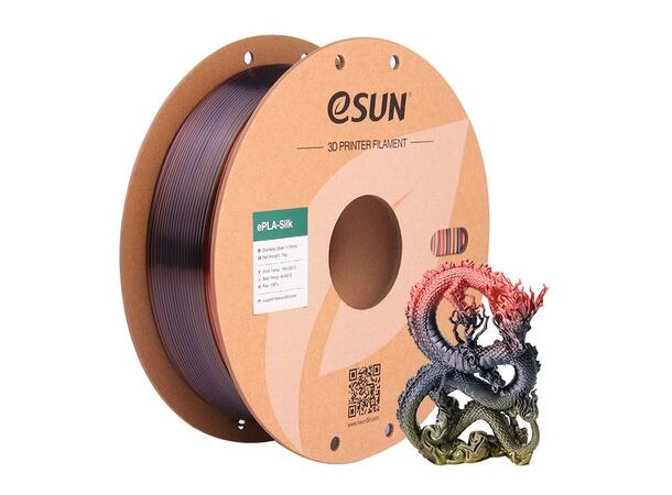 eSUN eSilk-PLA 1.75mm 1kg - Rainbow Morning Glow