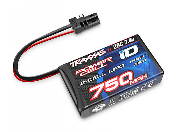 2S   750mAh m/iD Traxxas Batteri 7,4V  LiPo