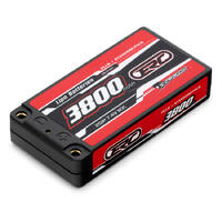 2s  3800mAh - 55C/110C Sunpadow LiPo m/4mm  kontakt