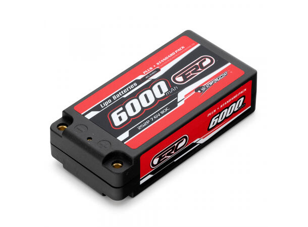 2s  6000mAh  7,4V- 55C/110C Sunpadow m/4mm kontakt    Sunpadow