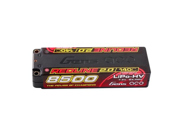 2s  8500mAh -140C - Gens Ace Redline 2.0