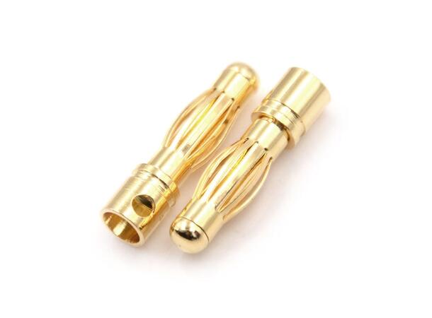 4.0mm Gullkontakter - 2 par Bronto
