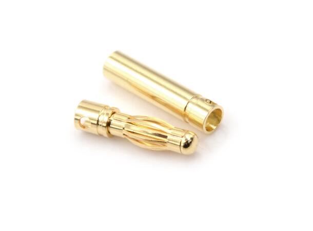 4.0mm Gullkontakter - 2 par Bronto