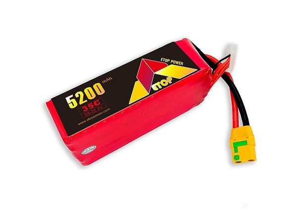 6s  5200mAh - 35C - Etop LiPo XT90