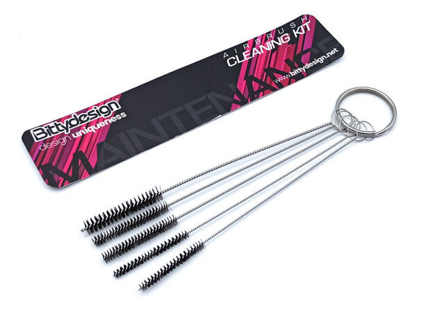 Bittydesign Airbrush Cleaning Set (5 nylon brushes sizes)