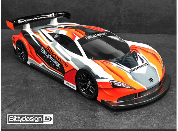 Bittydesign Karosseri Seven20  1/10 GT 1/10  190mm   GT  Ulakkert
