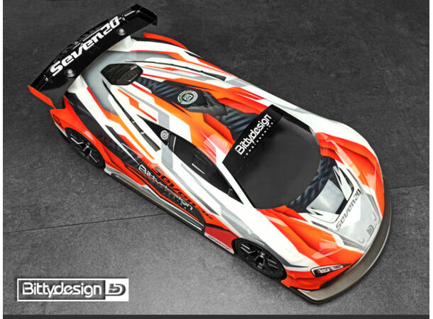 Bittydesign Karosseri Seven20  1/10 GT 1/10  190mm   GT  Ulakkert