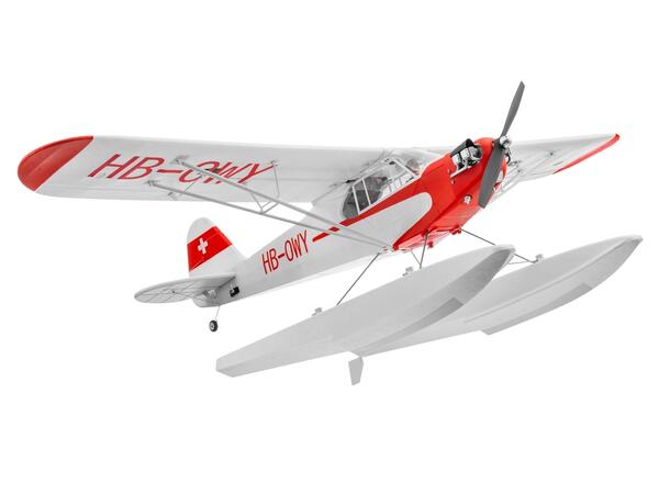 FMS J-3 Cub 1400mm V4 PNP Floats og Gyro V2