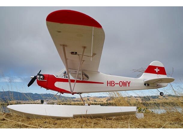 FMS J-3 Cub 1400mm V4 PNP Floats og Gyro V2