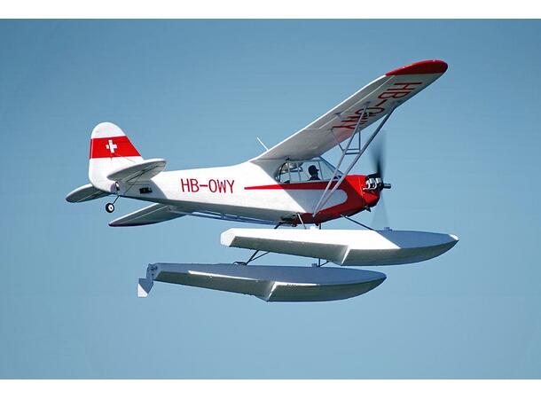 FMS J-3 Cub 1400mm V4 PNP Floats og Gyro V2
