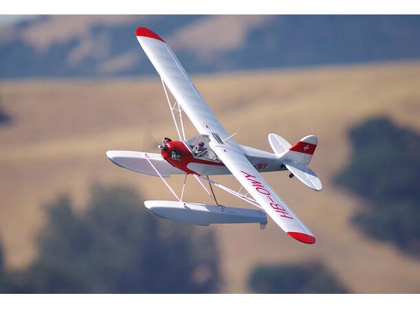 FMS J-3 Cub 1400mm V4 PNP Floats og Gyro V2