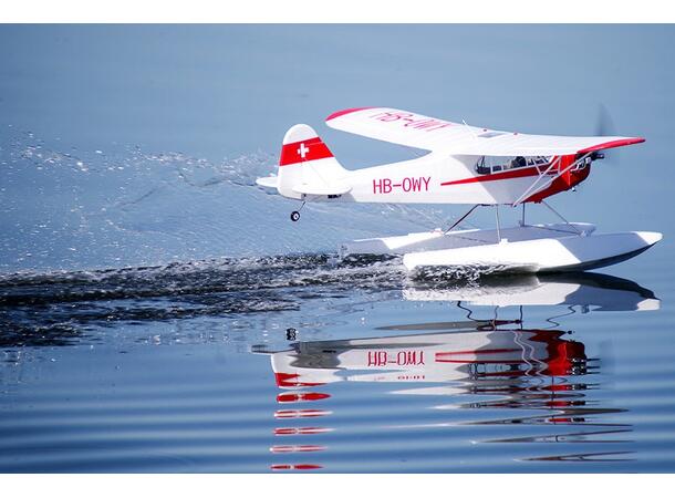 FMS J-3 Cub 1400mm V4 PNP Floats og Gyro V2