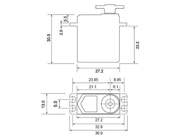 Futaba mini servo BLS-A600 digital 0.09s/6,7kg/ 6V  23g