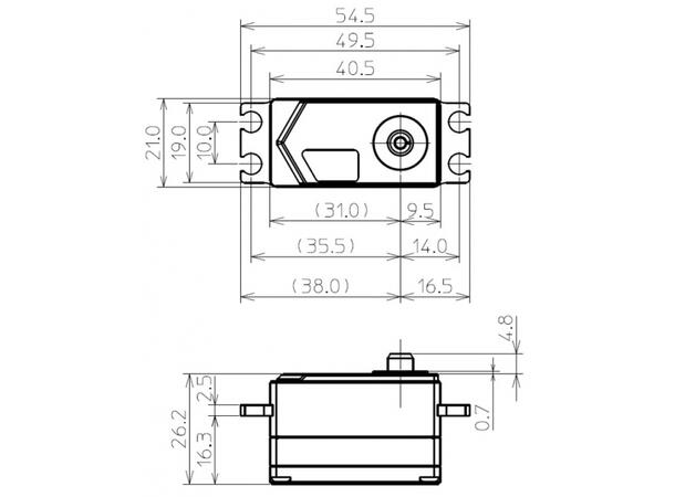 Futaba servo HPS-CT701 Lavprofil § 0,07s/30kg  54g  S-Bus