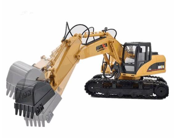HuiNa Gravemaskin m/Metallskuffe 1:14 1/14
