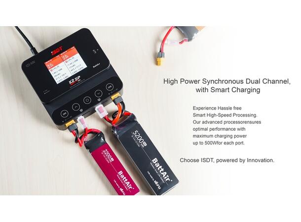 ISDT K2 Zip 2x500W 1-8S 20A